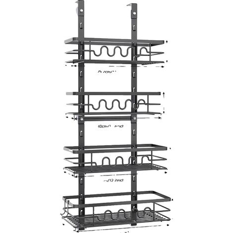 Vorratskammer-Organizer, Türdesign, mehrstufige Aufbewahrung, 4-lagig (1/2)