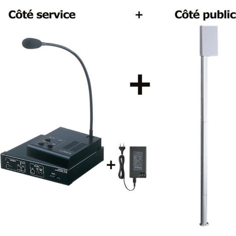 Kit interphone de guichet IMEKIT - Aiphone 130014 (1/2)