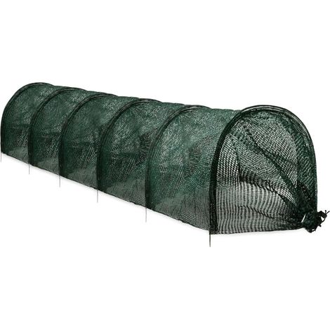 Filet de jardin tunnel à légumes pliable filet de protection contre les insectes de maille légumes vert papillon oiseau 45 x 300 cm (1/4)