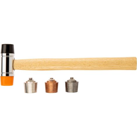 Ausbeulhammer mit austauschbarem Aufsatz (Ø 28 mm) 250 g (1/3)