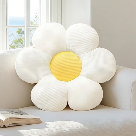 1 Coussin Fleur, Forme Florale, Tissu Doux, Décoration Intérieure, Salon Chambre Bureau