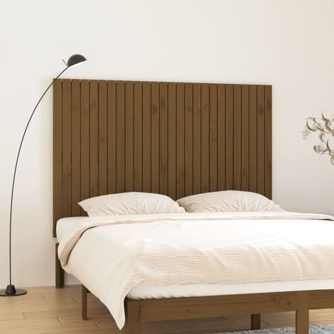 Wand-Kopfteil Honigbraun 166x3x110 cm Massivholz Kiefer vidaXL