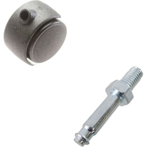 Ersatzteil - SOS Accessoire Roue et support pour Nettoyeur vapeur POLTI M0005937, M0000373 -  - POLTI