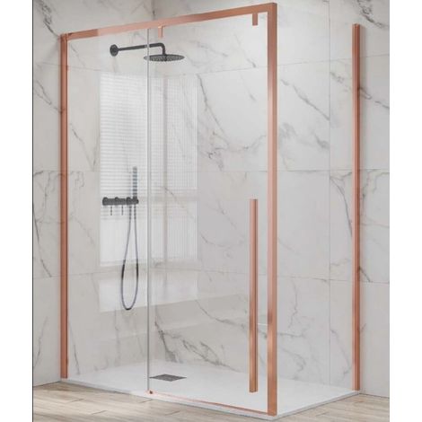 Cabine de douche SANTORINI 400 120x80 x200 cm profilé rose gold (1/5)
