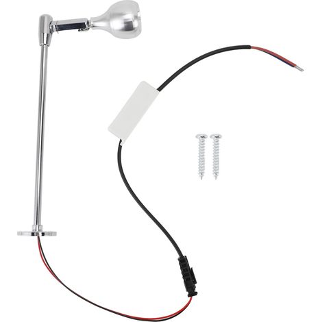 Projecteur LED pour Cabinet Spot Lumière d’Exposition de Bijoux Aluminum Adjustable Eye Care Standing – Blanc, Matériel: Aluminum Électroplat, Hauteur: 175mm, Diamètre Base: 30mm