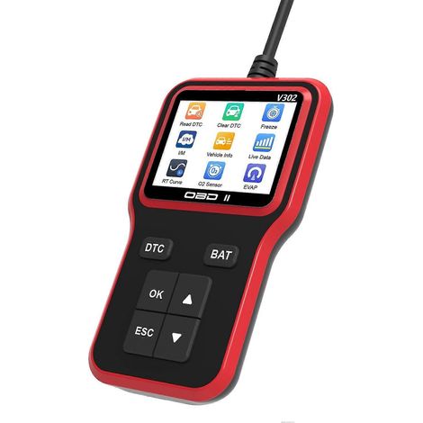 OBDII-Scanner für Autos, 2,8-Zoll-Farbbildschirm, Diagnosegerät zum Auslesen von Motorfehlercodes für alle Fahrzeuge