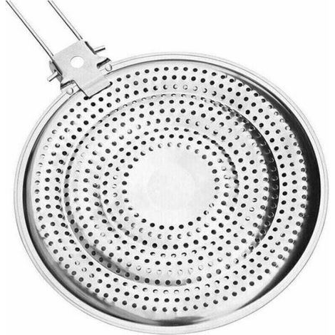 Diffuseur de chaleur en acier inoxydable - - 21 cm - Argent - Pour plaque de cuisson au gaz - Installation simple (1/4)