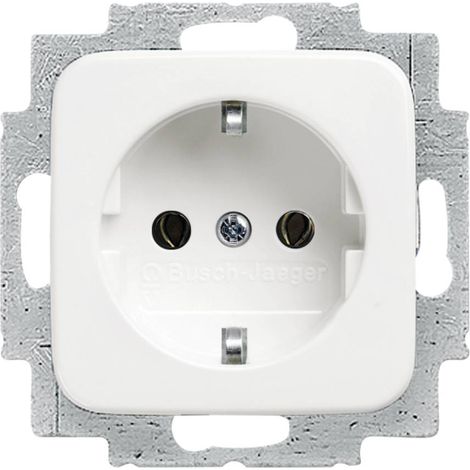 Busch-Jaeger Frutto Presa di corrente Reflex SI, Reflex SI Linear Bianco puro (RAL 9010), Bianco alpino 20 EUC-214 1 pz (1/2)