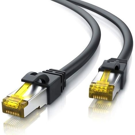 Cat7-Ethernetkabel, Hochgeschwindigkeits-Gigabit-LAN-Netzwerkkabel (10 Gbit/s), 10 m (1/3)