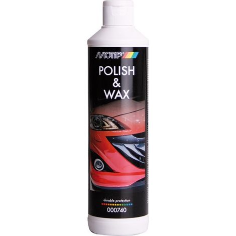 Polish peinture lustrant 500 ml – Protection et brillance pour supports peints – Réduit l'adhérence de la saleté – Pour voiture – Motip