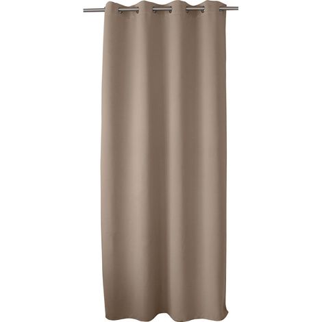 Homemaison – Rideau occultant 140 x 280 cm – 100% polyester 210 g/m² – 8 oeillets métal chromé – Lumière masquée 95% (1/5)