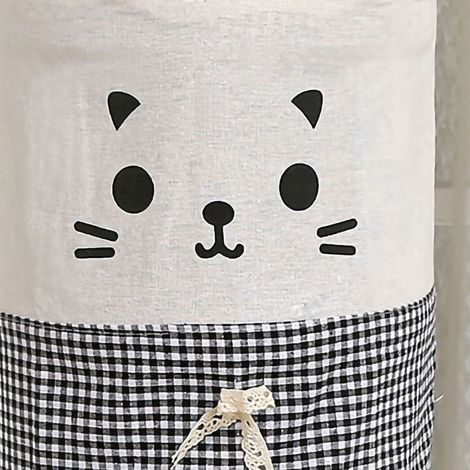 Wiederverwendbarer Wasserflaschendeckel – Niedlicher Katzen-Staubschutz für Büro oder Zuhause, Schwarz, 34 cm x 28 cm (1/5)