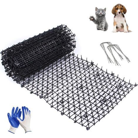 Bluedeer – Tapis anti-chat et chien pour intérieur et extérieur – Matériau PP non toxique – Dimensions 2m x 30cm – Épines dissuasives pour animaux (1/5)