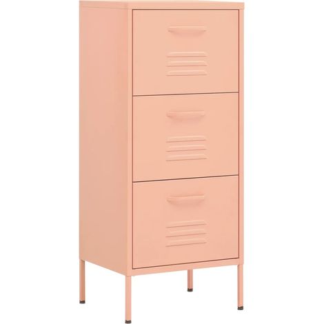 Armoire de rangement Rose 42,5x35x101,5 Acier 2 (1/5)