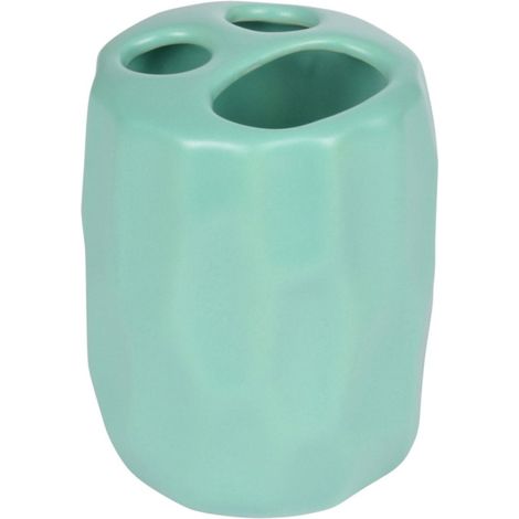 Gobelet Brosse à Dent "Origami" 9cm Vert Menthe Mat