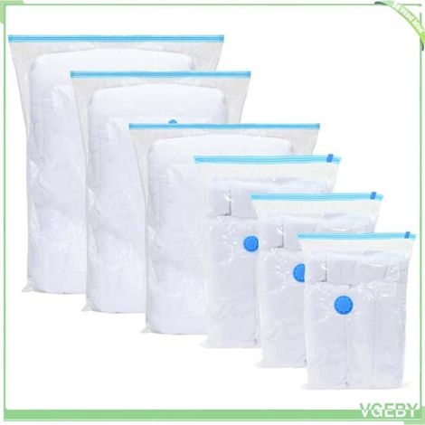 42001457 Sacs de rangement 5 pcs Transparent et Bleu 130 x 100 cm (1/5)