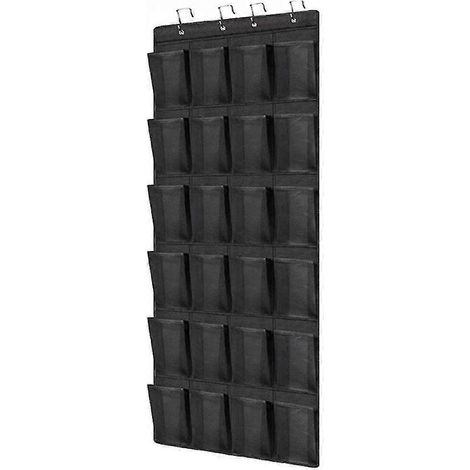 Organiseur de porte suspendu à 24 poches, sac de rangement compatible, gain de place