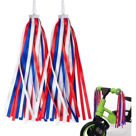 ABYSSE-1 paire de rubans décoratifs pour vélo enfant - Accessoires pour vélo enfant - Rubans décoratifs pour guidon de trottinette, vélo, tricycle - Accessoires pour poignées de guidon - Pour filles e (1/5)
