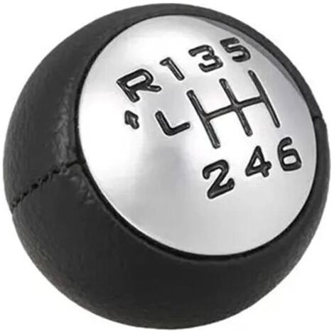 HOXILEELEO - Pomello del cambio 6 velocità – Compatibile con Peugeot 307, 308, 3008, 407, 5008, 807 – Citroen C3, C4, C8 – Materiale ABS resistente (1/5)