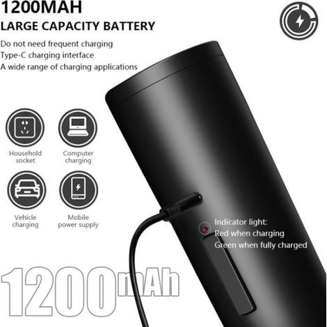 Moulin À Poivre Électrique - Noyau En Céramique - Réglable En Continu - 20 W - Batterie 1200 Maha - Pour Cuisine Maison (1/5)