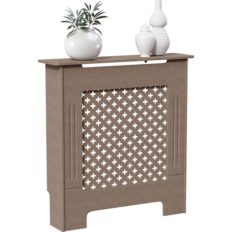 Oxford Radiator Cover MDF Modern Cabinet Grill, Unfinished, Small