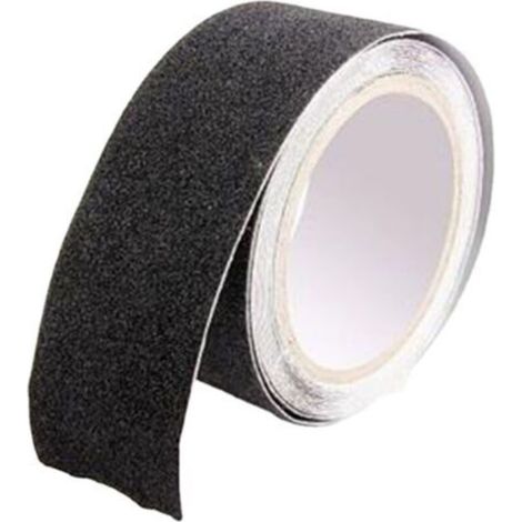 1x Anti-Rutsch-Treppenband, 5 cm x 5 m, schwarze Reibung, Sicherheits-Rutschschutz, Trittstufe, Innen, Außen, hohe Traktion