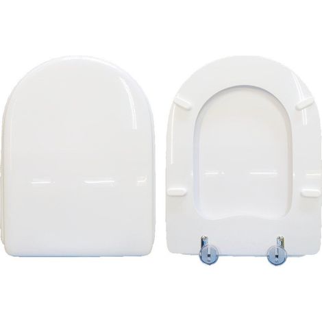 Copriwater H2O Falerii legno rivestito in resina poliestere bianco (1/4)