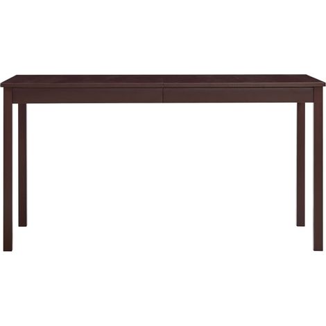 Maison Exclusive - Esstisch Dunkelbraun 140 x 70 x 73 cm Kiefernh