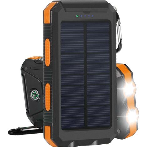 Caricabatterie solare pieghevole Toivize da 1,5 W con porte USB e uscita USB – Pannello monocristallino ad alta efficienza – Leggero e impermeabile – Stazione di ricarica portatile per telefoni cellul (1/5)