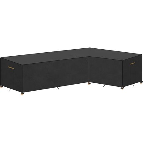 1 Housse De Canapé D'angle, Tissu Oxford Imperméable, Fentes D'aération Anti-moisissure, Pour Jardin Et Terrasse