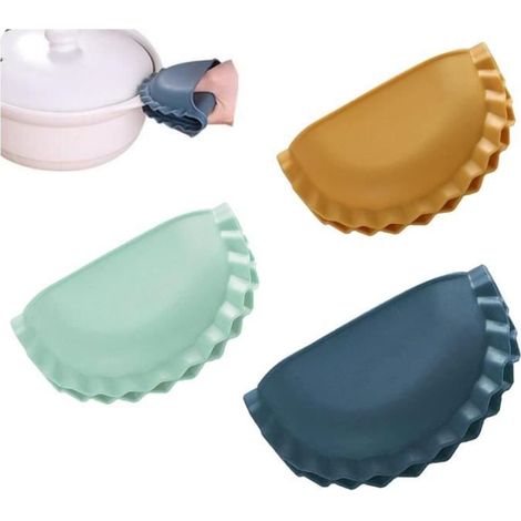 Gants de four - Maison - Silicone - Résistants à la chaleur - Antidérapants - Multicolores (1/4)