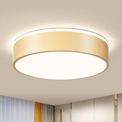 LED Ceiling Light, Interior Lights Gold Metal, 4000K, 36W, Ø40 cm (1/5)