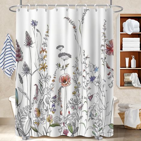 Rideau de douche 180x180 Épais bâche de douche pour un intérieur cosy et chaleureux (1/5)
