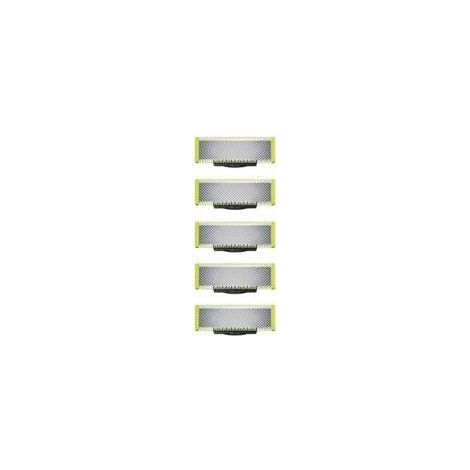 Applicable à OneBlade - Lames de rechange. pour rasoir/tondeuse électrique OneBlade. acier inoxydable robuste. taille. stylisation et rasage. lot de 5 (1/5)