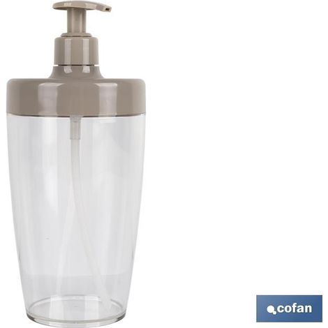 Dispenser di sapone color pietra modello Vera 870ml