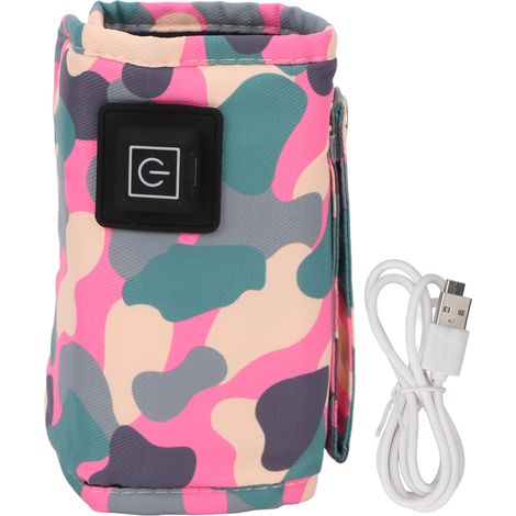 Chauffe-biberon USB portable avec 3 niveaux de température et attache Velcro - Réchauffeur nomade (1/5)