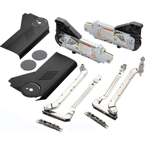 Blum Aventos HL Hochliftklappe 20L2300 mit Abdeckkappen anthrazit, max. Frontgewicht 1,75 – 3,5kg