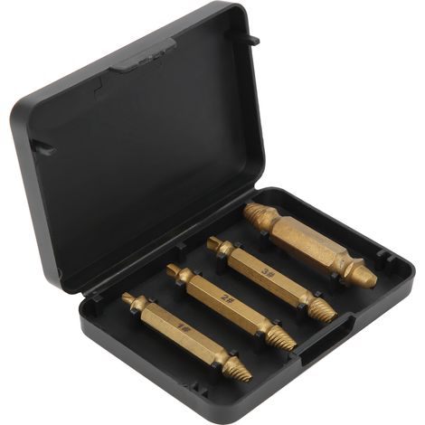 Extracteur de vis endommagée en acier rapide double tête pour retirer goujons et boulons, lot professionnel (1/5)