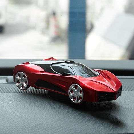 Support de téléphone pour voiture, design sportif et élégant, antidérapant, rotatif à 360°, pour console centrale, idéal pour le bureau et la maison (rouge). (1/5)