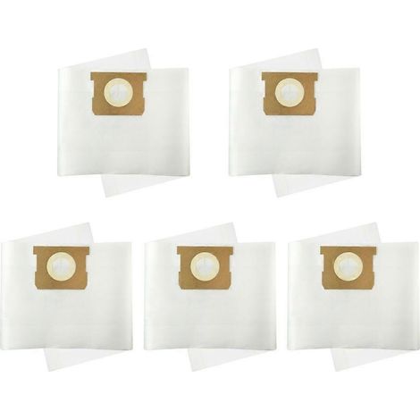 Sacs à poussière de rechange compatibles avec les accessoires d'aspirateur Karcher WD1/MV1/WD1S (réf. 2.863-297.0, lot de 5). (1/4)