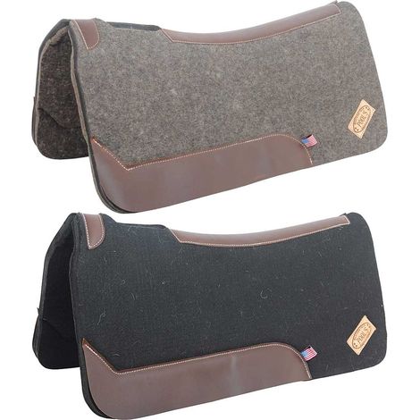 Sottosella western con due strati di feltro e interno in neoprene, spessore 2,5 cm, riporti in pelle lunga