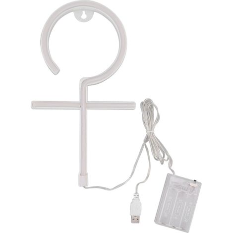 veilleuse-Lampe Neon LED « Girl » Lumière Rose – Décoratif pour Chambre, Bureau, Fêtes – à Brancher USB ou Batteries (1/5)