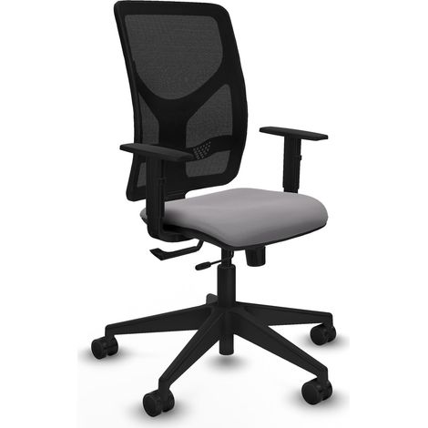 Silla oficina piqueras y crespo Motilla gris madera cómoda (1/2)