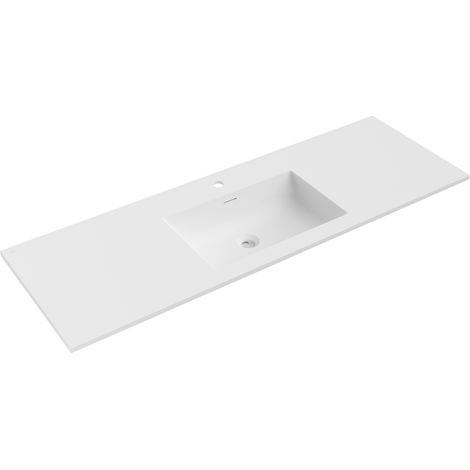 Mexen Otis lavabo da incasso 141 x 46,5 cm, bianco opaco - 25181401 (1/3)