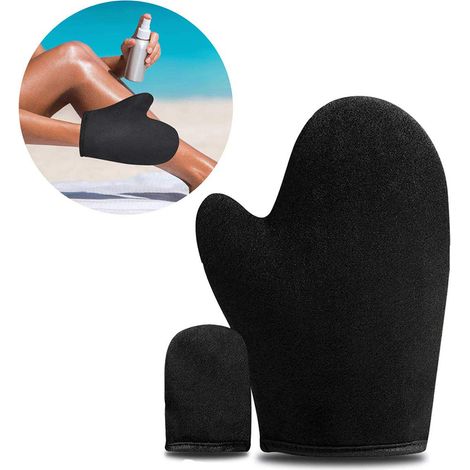 Gants floqués pour application de crème solaire, gants applicateurs de crème solaire, gants éponge pour crème solaire, gants pour spa de bronzage (1/2)