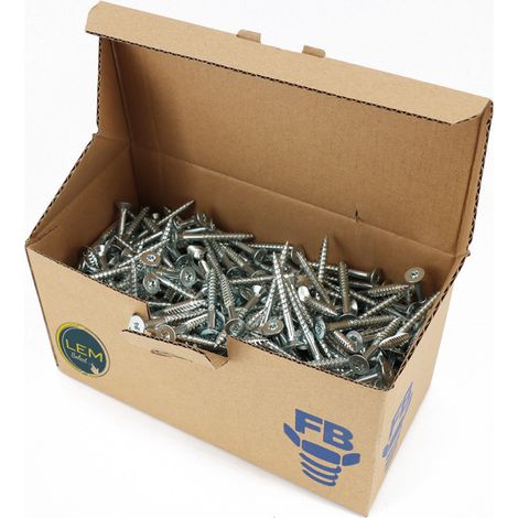 Boite de 500 Vis agglo tête fraisée Torx T25 zingué 5.0x45mm FP