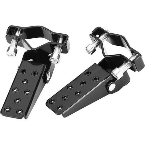 Shopcentral, Reposapiés de repuesto, Reposapiés para motocicleta, Cómodo y elegante, Negro, Metal resistente al desgaste, Ideal para motocicletas (1/5)