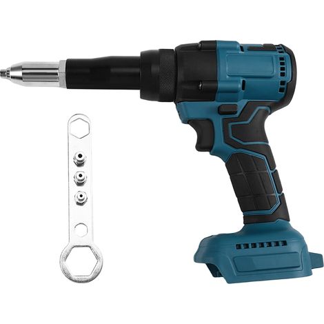 Riveteuse électrique sans fil 2,4-4,8 mm, rechargeable, avec LED, pour batterie 18 V (non incluse) (1/5)