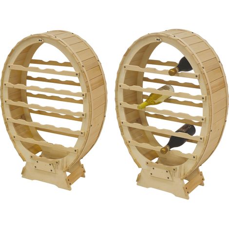 Alberiamo madera maciza Prosecco barril de vino bodega - 24 plazas - 60x23xH90 cm