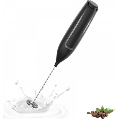 Mousseur à lait noir, 31,3224,5 mm, 1 pièce, mousseur à lait électrique pour café, mousseur à lait automatique pour latte art, mousseur manuel. (1/5)